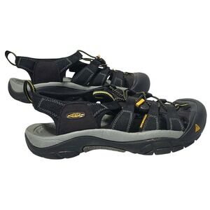 KEEN Newport H2‎ Water Sandals Black Yellow Men's Size 8 US